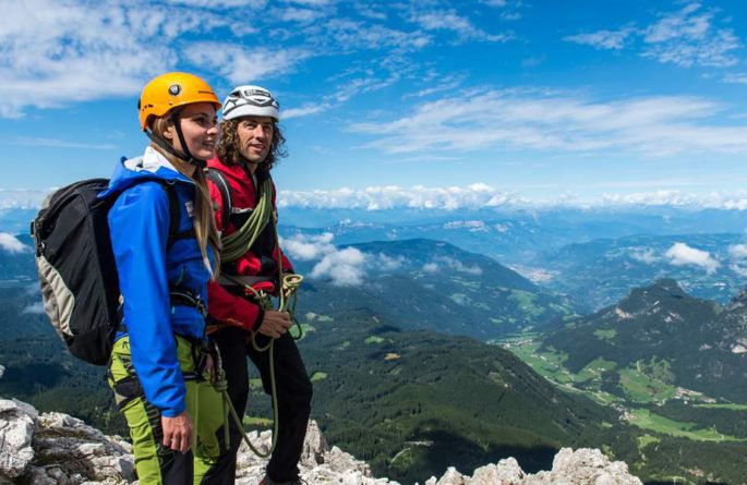 Klettern und Wandern auf der Seiser Alm